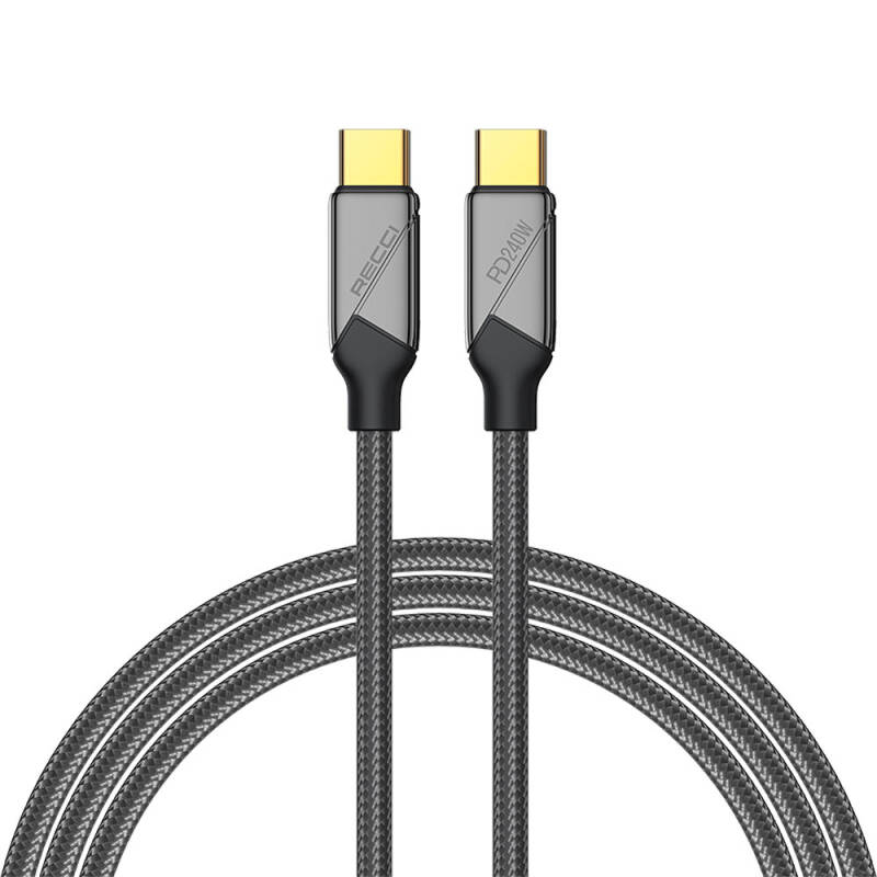 Recci RS18CC Voyage Series Type-C to Type-C PD 240W Fast Charging Data Charging Cable 1.5M - 1