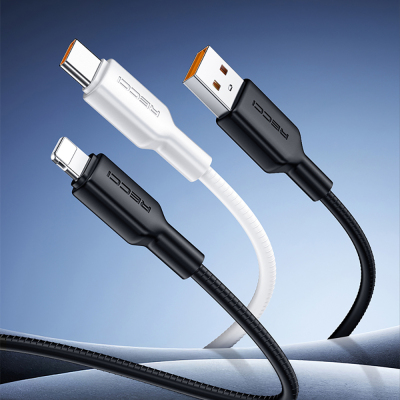 Recci RS46C USB-A to Type-C 2.4A Hızlı Şarj Özellikli Data ve Şarj Kablosu 100W 1.2M - 4