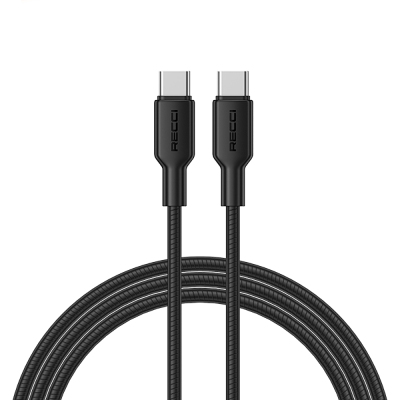 Recci RS46CC Type-C to Type-C PD 65W Hızlı Şarj Özellikli Data ve Şarj Kablosu 1.2M - 1