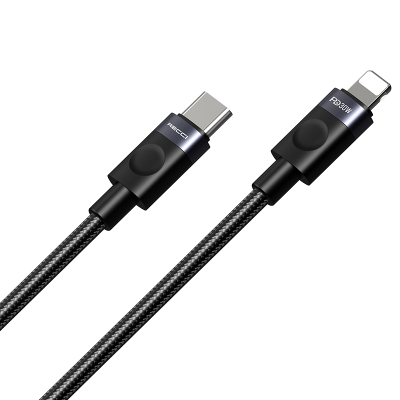 Recci RS50CL Type-C to Lightning PD Braided Design Fast Charging Data and Charging Cable 30W 1M - 3