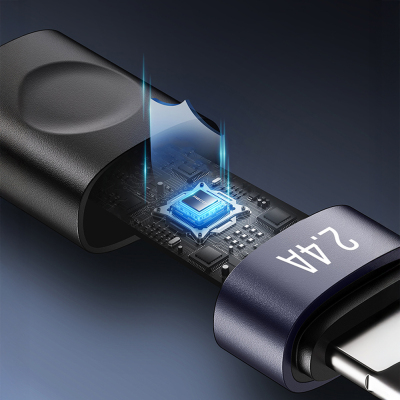 Recci RS50L USB-A to Lightning Örgü Tasarımlı Hızlı Şarj Özellikli Data ve Şarj Kablosu 1M - 7