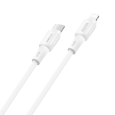 Recci RS52CL Type-C to Lightning PD Hızlı Şarj Özellikli Data ve Şarj Kablosu 30W 1M - 3
