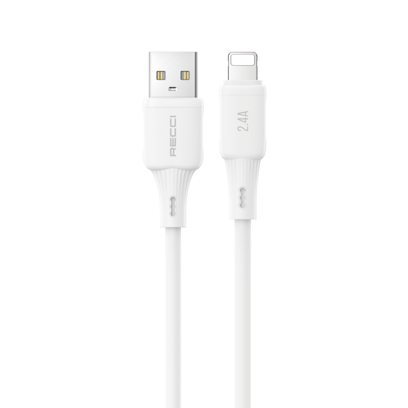 Recci RS52L USB-A to Lightning 2.4A Hızlı Şarj Özellikli Data ve Şarj Kablosu 1M - 2