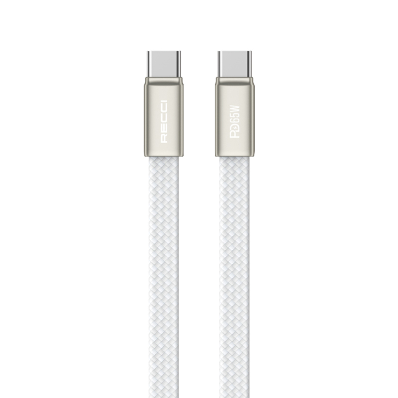 Recci RS55CC Type-C to Type-C PD Fast Charging Data and Charging Cable 65W 1M - 1