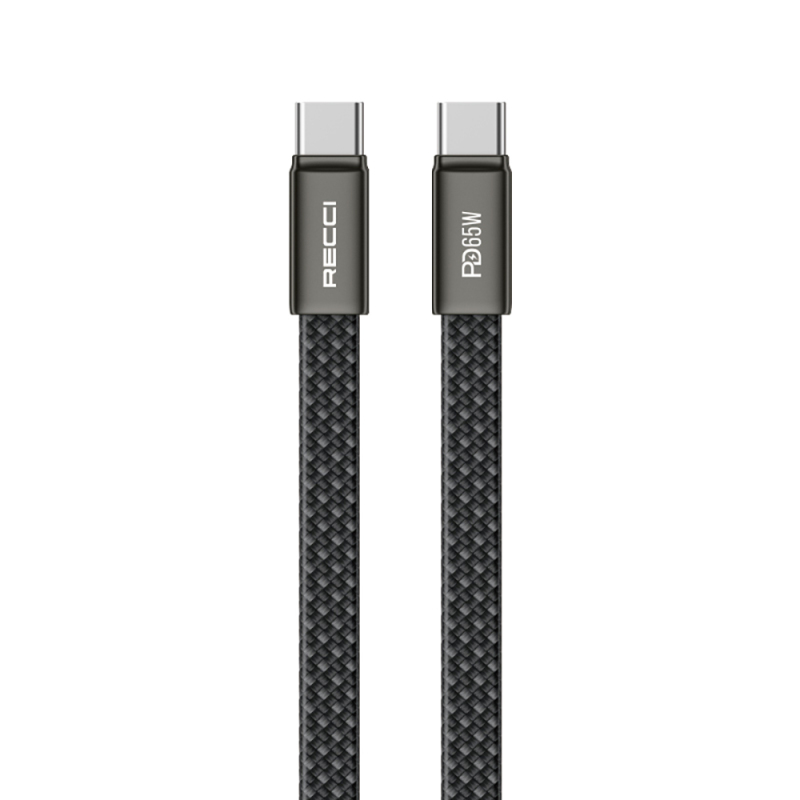 Recci RS55CC Type-C to Type-C PD Fast Charging Data and Charging Cable 65W 1M - 3