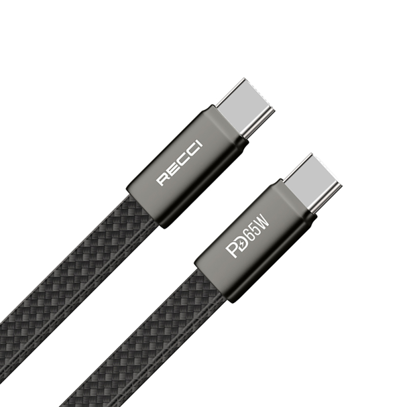 Recci RS55CC Type-C to Type-C PD Fast Charging Data and Charging Cable 65W 1M - 16
