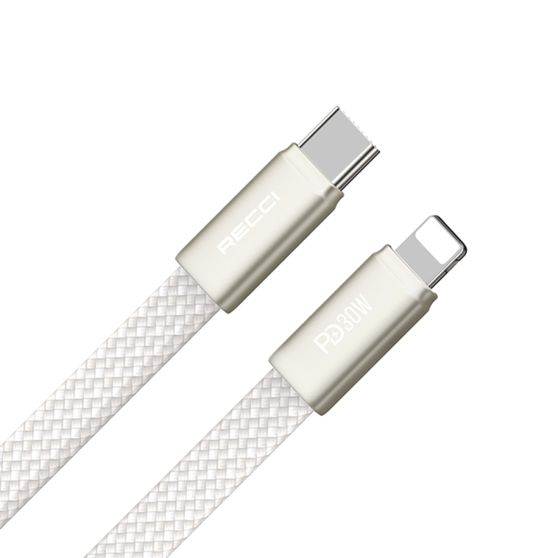 Recci RS55CL Type-C to Lightning PD Fast Charging Data and Charging Cable 30W 1M - 6