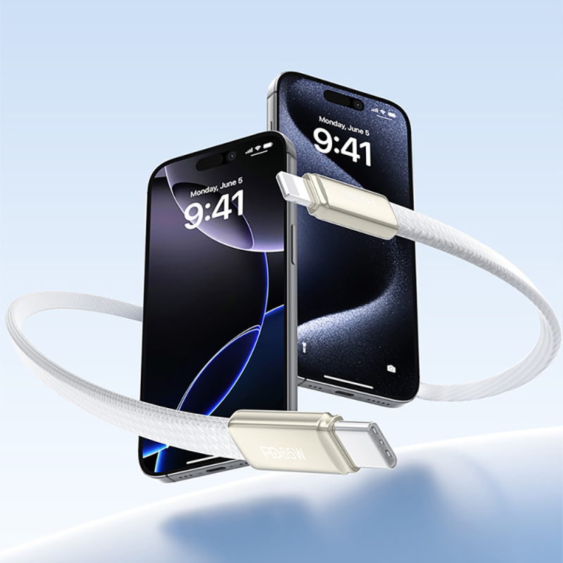 Recci RS55CL Type-C to Lightning PD Hızlı Şarj Özellikli Data ve Şarj Kablosu 30W 1M - 8