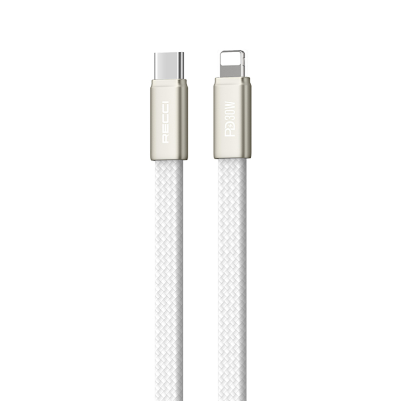 Recci RS55CL Type-C to Lightning PD Hızlı Şarj Özellikli Data ve Şarj Kablosu 30W 1M - 4
