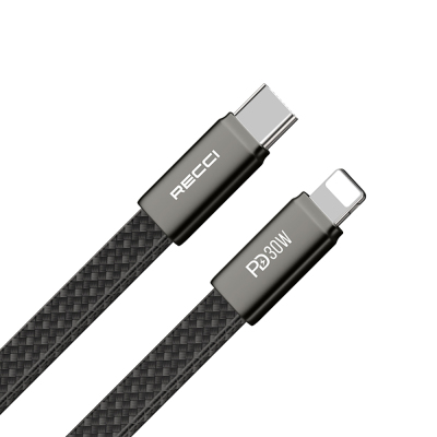 Recci RS55CL Type-C to Lightning PD Hızlı Şarj Özellikli Data ve Şarj Kablosu 30W 1M - 7