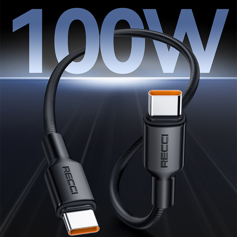 Recci RS56CC Type-C to Type-C PD Fast Charging Data and Charging Cable 100W 1.2M - 11