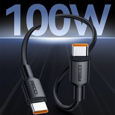 Recci RS56CC Type-C to Type-C PD Hızlı Şarj Özellikli Data ve Şarj Kablosu 100W 1.2M - 11
