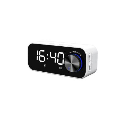 Recci RSK-W11 FM/TF Dual Alarm Digital Clock Wireless Bluetooth 5.0 Speaker 3W 1200mAh - 2