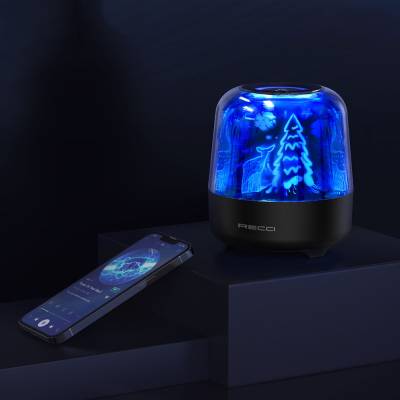 Recci RSK-W20 Magic Forest Series TF/AUX/USB Hi-Fi RGB Lighted Wireless Bluetooth 5.0 Speaker 1200mAh - 6