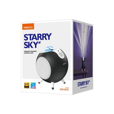 Recci RSK-W22 Starry Sky Series Hi-Fi Aurora Lamp Wireless Bluetooth 5.2 Speaker 10W - 4