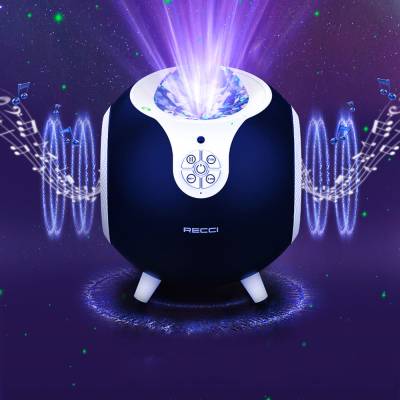 Recci RSK-W22 Starry Sky Series Hi-Fi Aurora Lamp Wireless Bluetooth 5.2 Speaker 10W - 8