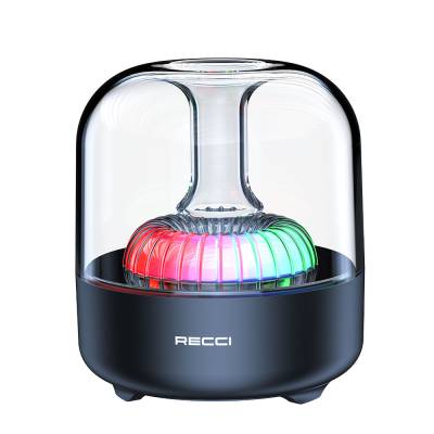 Recci RSK-W31 Amber Series FM/TF/AUX Hi-Fi RGB Lighted Wireless Bluetooth 5.0 Speaker 5W 500mAh - 1