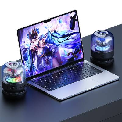 Recci RSK-W31 Amber Serisi FM/TF/AUX Hi-Fi RGB Işıklı Wireless Bluetooth 5.0 Speaker Hoparlör 5W 500mAh - 7