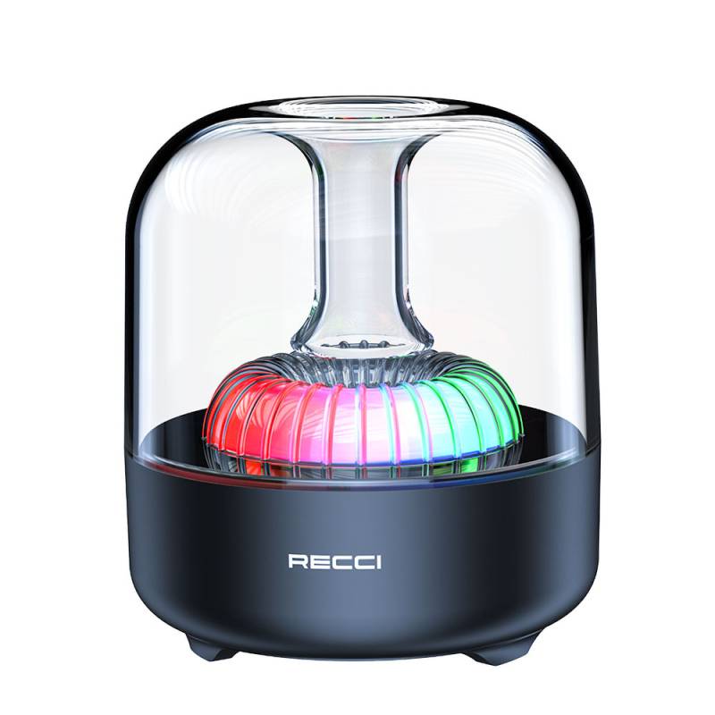 Recci RSK-W31 Amber Serisi FM/TF/AUX Hi-Fi RGB Işıklı Wireless Bluetooth 5.0 Speaker Hoparlör 5W 500mAh - 12