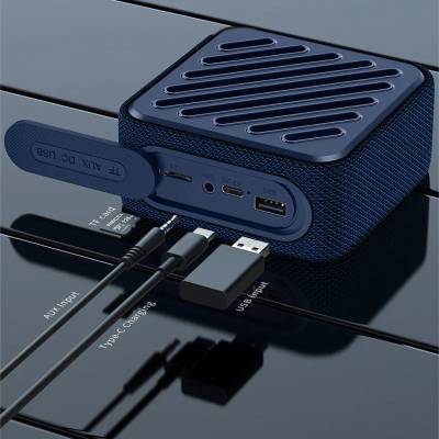 Recci RSK-W33 Mocca Serisi TF/AUX/USB Askılı Akıllı Wireless Bluetooth 5.3 Speaker Hoparlör - 3