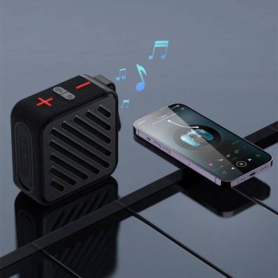 Recci RSK-W33 Mocca Serisi TF/AUX/USB Askılı Akıllı Wireless Bluetooth 5.3 Speaker Hoparlör - 4
