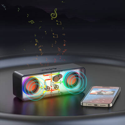 Recci RSK-W38 Space Station Series RGB LED Lighted Bluetooth Speaker - 8