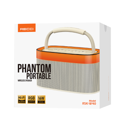 Recci RSK-W40 Phantom Series Portable Wireless Bluetooth Speaker - 7