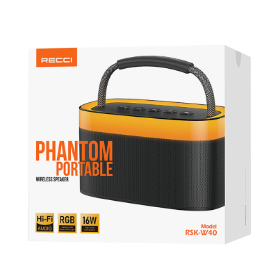 Recci RSK-W40 Phantom Series Portable Wireless Bluetooth Speaker - 8