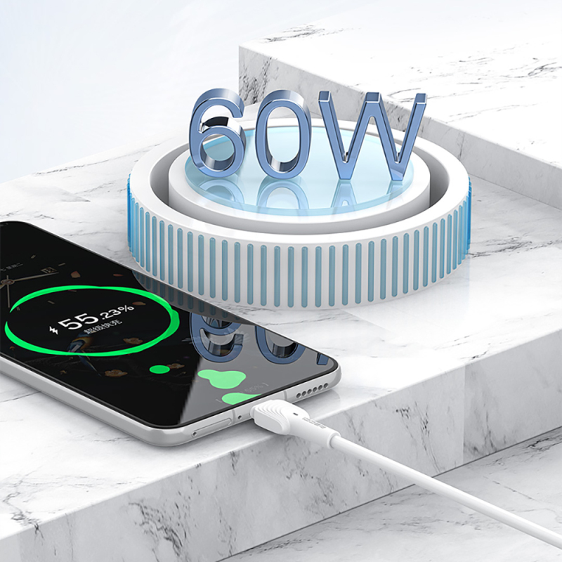 Recci RTC-N26CC Type-C to Type-C PD Fast Charging Data and Charging Cable 60W 1M - 5