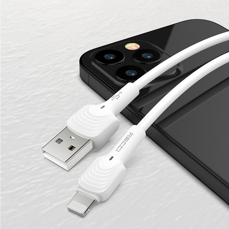 Recci RTC-N26L USB-A to Lightning Hızlı Şarj Özellikli Data ve Şarj Kablosu 1M - 3