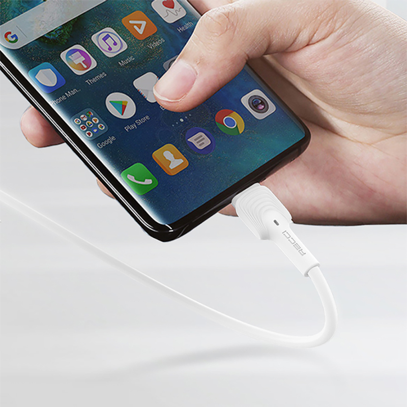 Recci RTC-N26L USB-A to Lightning Hızlı Şarj Özellikli Data ve Şarj Kablosu 1M - 4