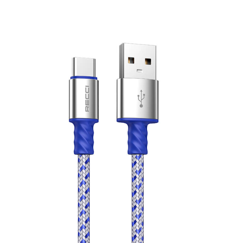 Recci RTC-N32C Instant Serisi USB-A to Type-C 3A Hızlı Şarj Özellikli Şarj ve Data Kablosu 1M - 2