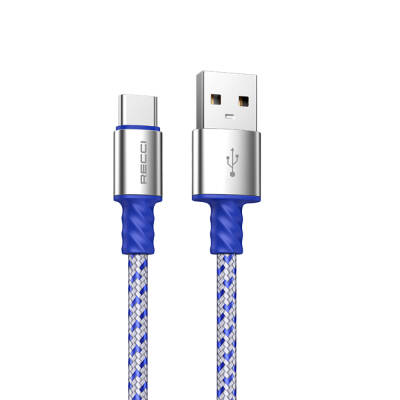 Recci RTC-N32C Instant Serisi USB-A to Type-C 3A Hızlı Şarj Özellikli Şarj ve Data Kablosu 1M - 1