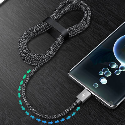 Recci RTC-P08CC Type-C to Type-C PD 100W 5A Fast Charging Nylon Braid Design Charging and Data Cable 1.5M - 9