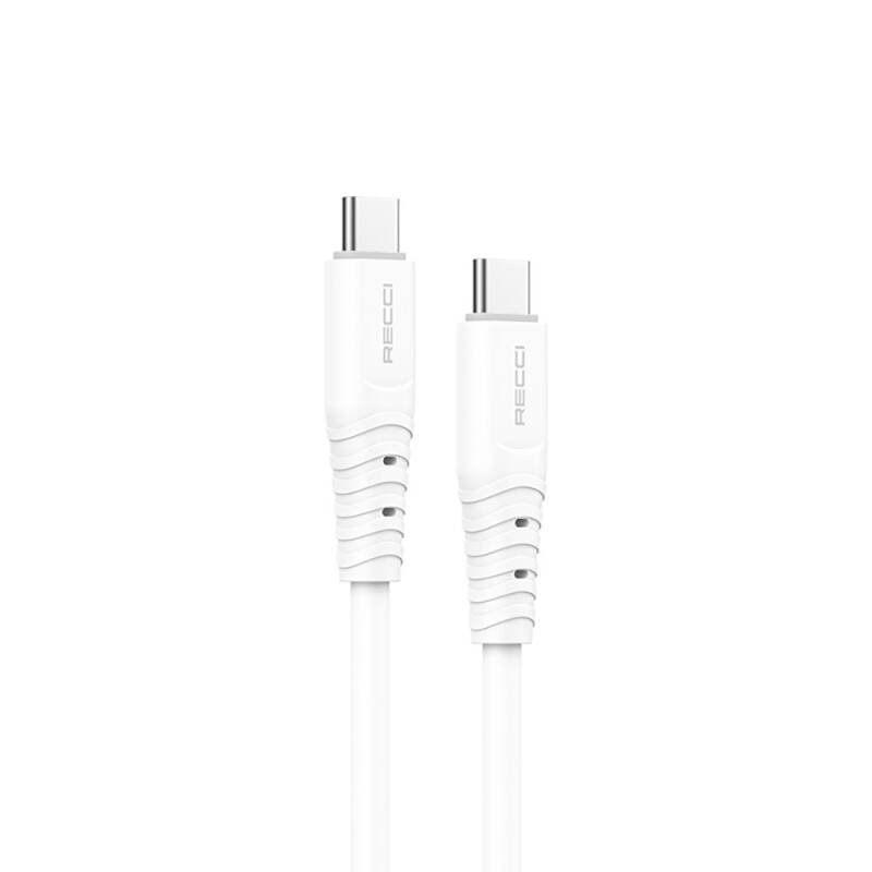 Recci RTC-P09CC Silicone Series 65W Fast Charging Type-C To Type-C PD Cable 1.5M - 2