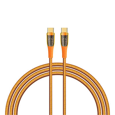 Recci RTC-P19CC Amber Series Type-C to Type-C PD 100W Transparent Design Charging and Data Cable 1.5M - 2