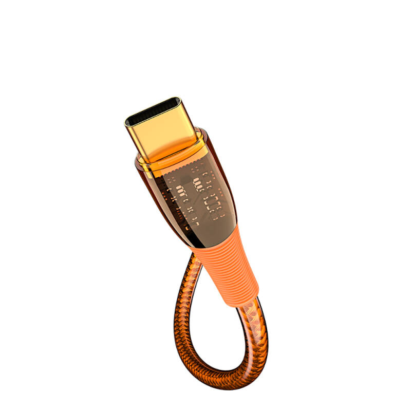 Recci RTC-P19CC Amber Series Type-C to Type-C PD 100W Transparent Design Charging and Data Cable 1.5M - 3