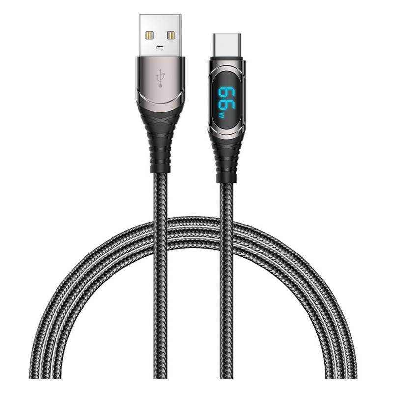 Recci RTC-P21C Ghost Series 66W 6A Fast Charge USB-A To Type-C Cable 1.2M - 1