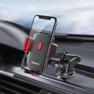 Recci RZ02 Otomatik Mekanizmalı Uzatılabilir Teleskopik Vantuzlu Tasarım Araç Telefon Tutucu - 10