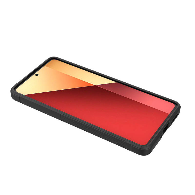 Redmi Note 13 Pro 4G Case Flexible TPU Hollow Back Surface Design Zore Etnik Silicone Cover - 12