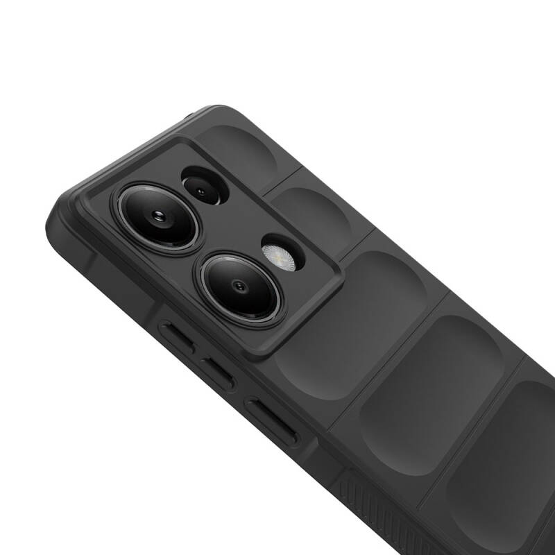 Redmi Note 13 Pro 4G Case Flexible TPU Hollow Back Surface Design Zore Etnik Silicone Cover - 13