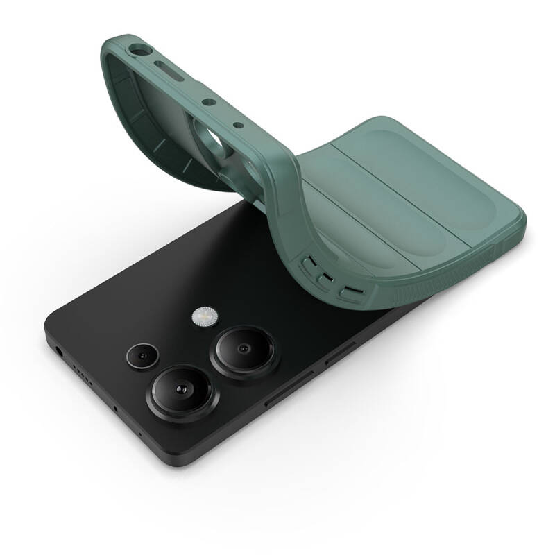 Redmi Note 13 Pro 4G Case Flexible TPU Hollow Back Surface Design Zore Etnik Silicone Cover - 46