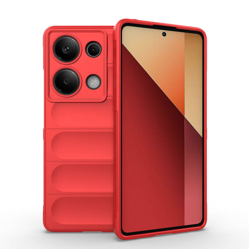 Redmi Note 13 Pro 4G Case Flexible TPU Hollow Back Surface Design Zore Etnik Silicone Cover - 18