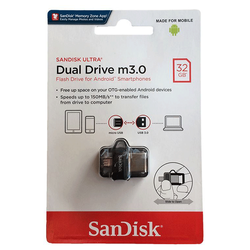 Sandisk Dual Drive 32 GB M3.0 Micro OTG Flash Disk - 1
