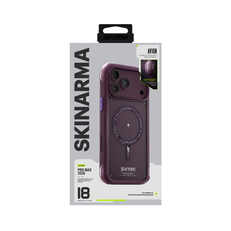 Skinarma Avion Case for Apple iPhone 18 Pro Max – M-Safe Charging Compatible with Airbag Design - 11