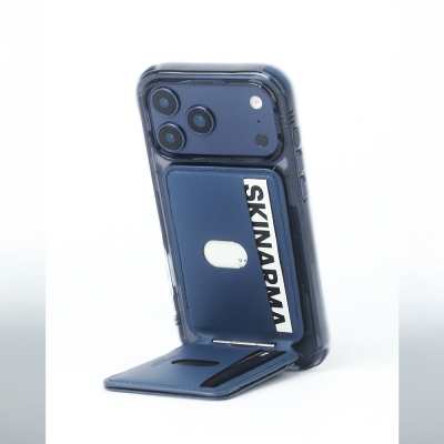 Skinarma Axis Series Foldable Stand Featured Leather Design Card Holder - 22