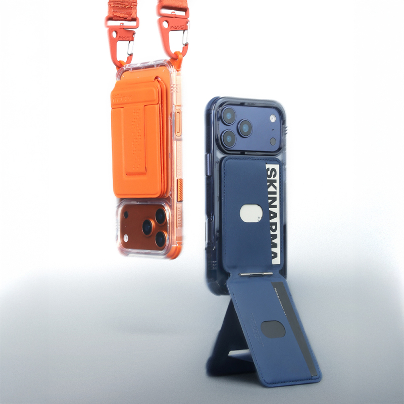 Skinarma Axis Series Foldable Stand Featured Leather Design Card Holder - 23