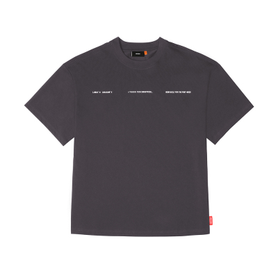 Skinarma Cypher Kısa Kollu Oversize Unisex Bisiklet Yaka Mor Tişört - 3