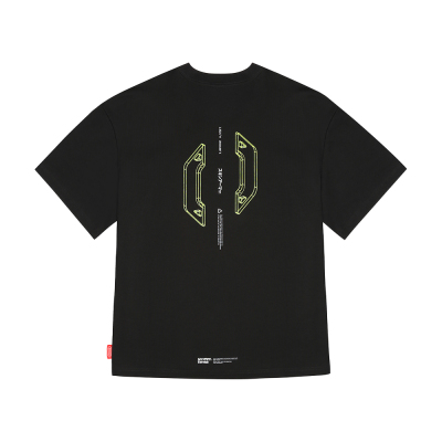 Skinarma Cypher Kısa Kollu Oversize Unisex Bisiklet Yaka Tişört - 2