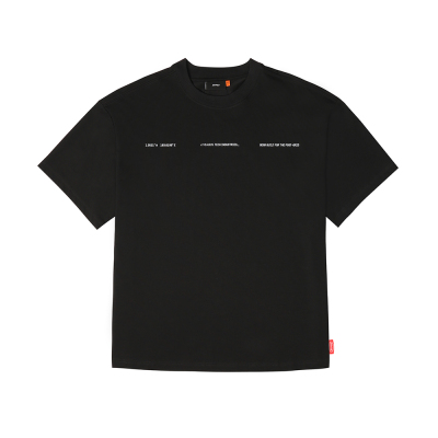 Skinarma Cypher Short Sleeve Oversize Unisex Crew Neck Black T-Shirt - 6
